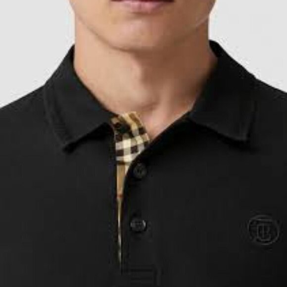 Burberry London Novacheck Collar Button Up Shirt XXL Black - Picture 2 of 11